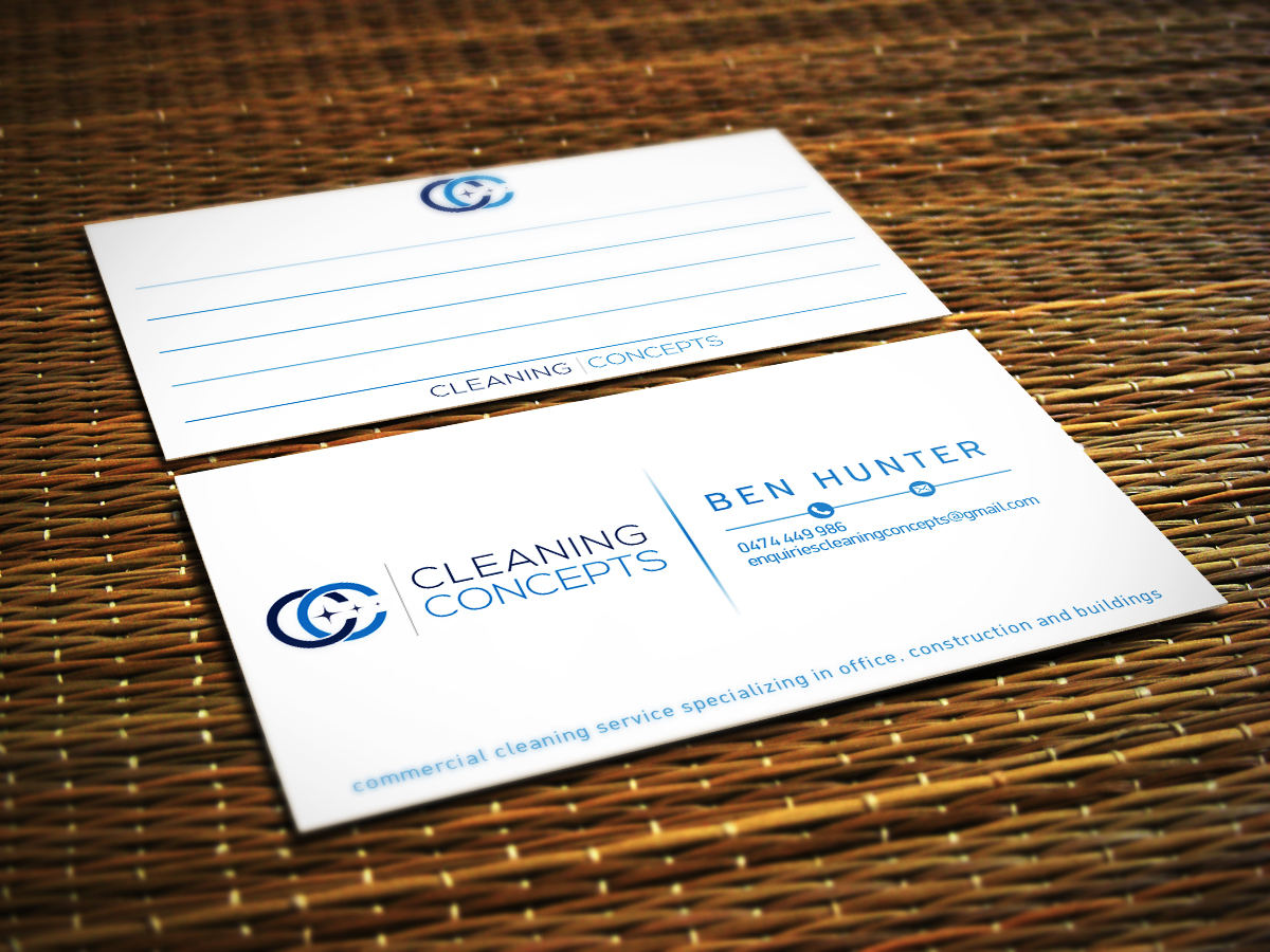 Business Card Design by Ivory NS for Cleaning Concepts Pty Ltd | Design #13647356