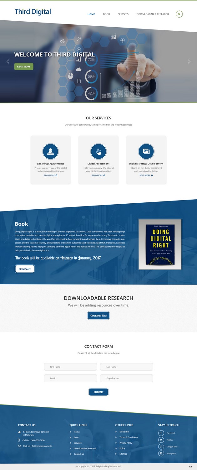 WordPress-Design von pb für Third Digital Inc. | Design #13653694