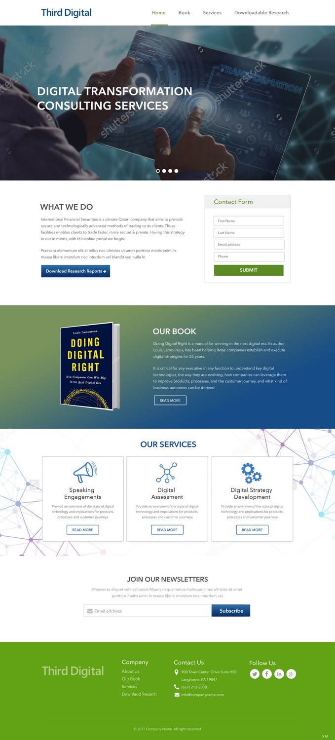WordPress-Design von pb für Third Digital Inc. | Design #13653696