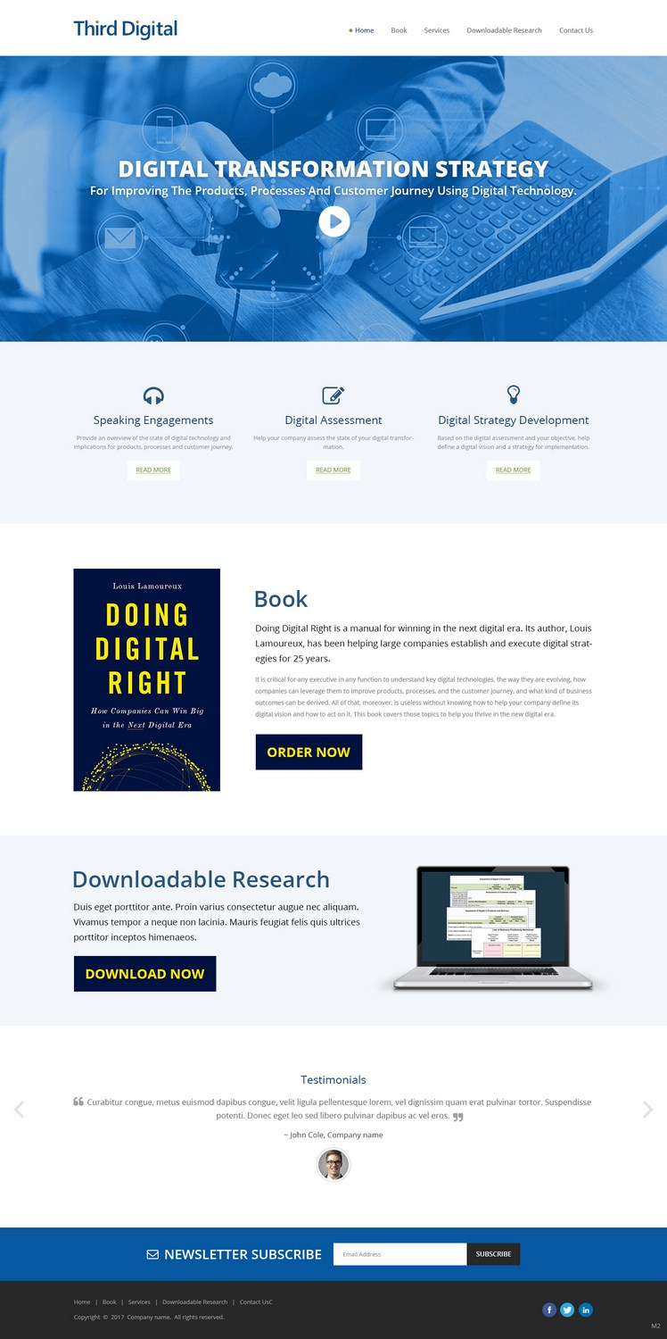WordPress-Design von pb für Third Digital Inc. | Design #13688656