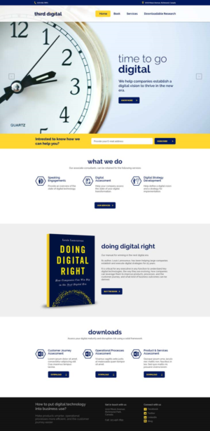 Design Wordpress par TBC_Creative pour Third Digital Inc. | Design #13686097