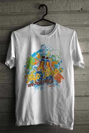 Flip Flops Bar and Grill t-shirt design