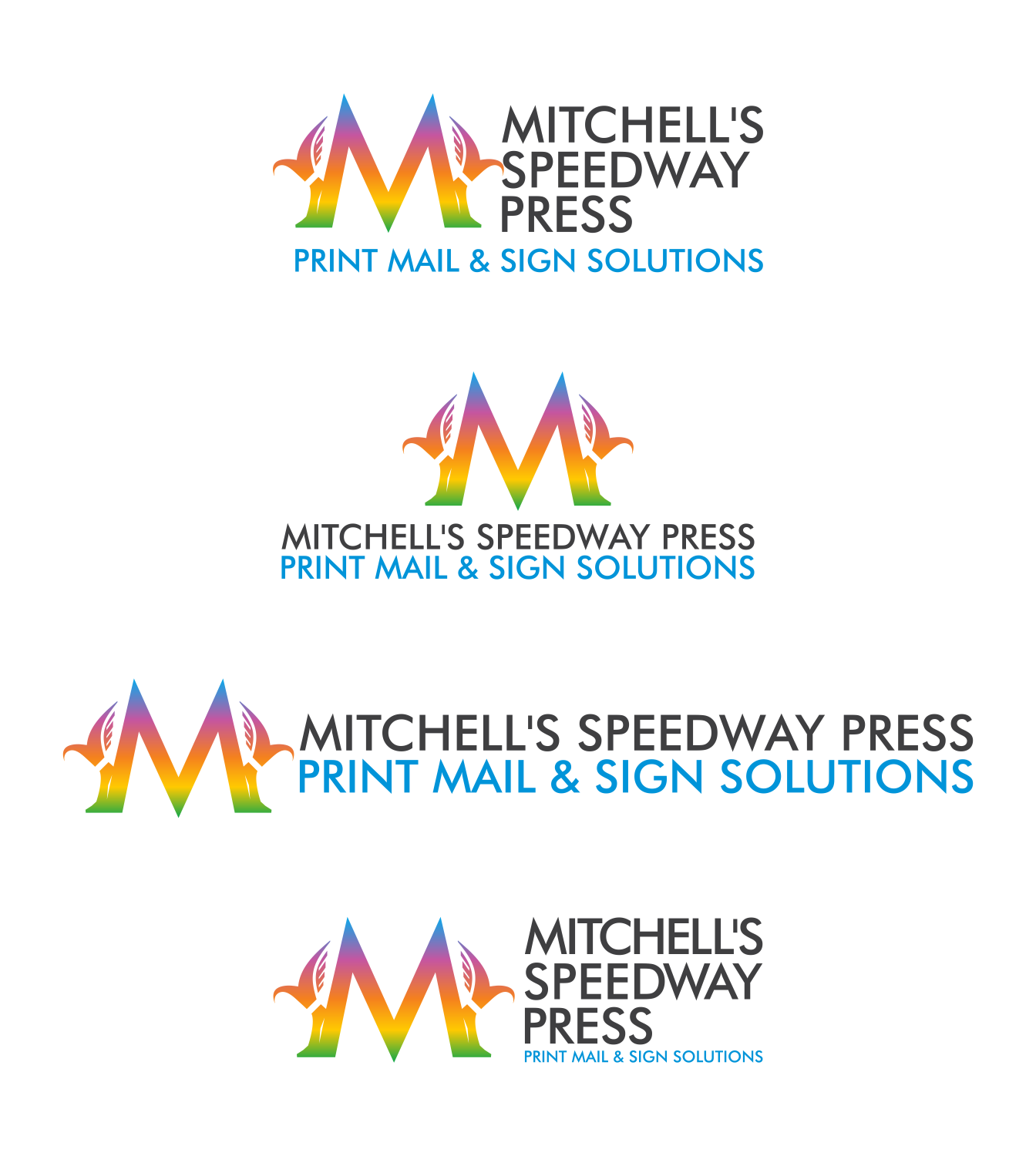 Logo Design by moisesf for Mitchell's Speedway Press | Design #13715473