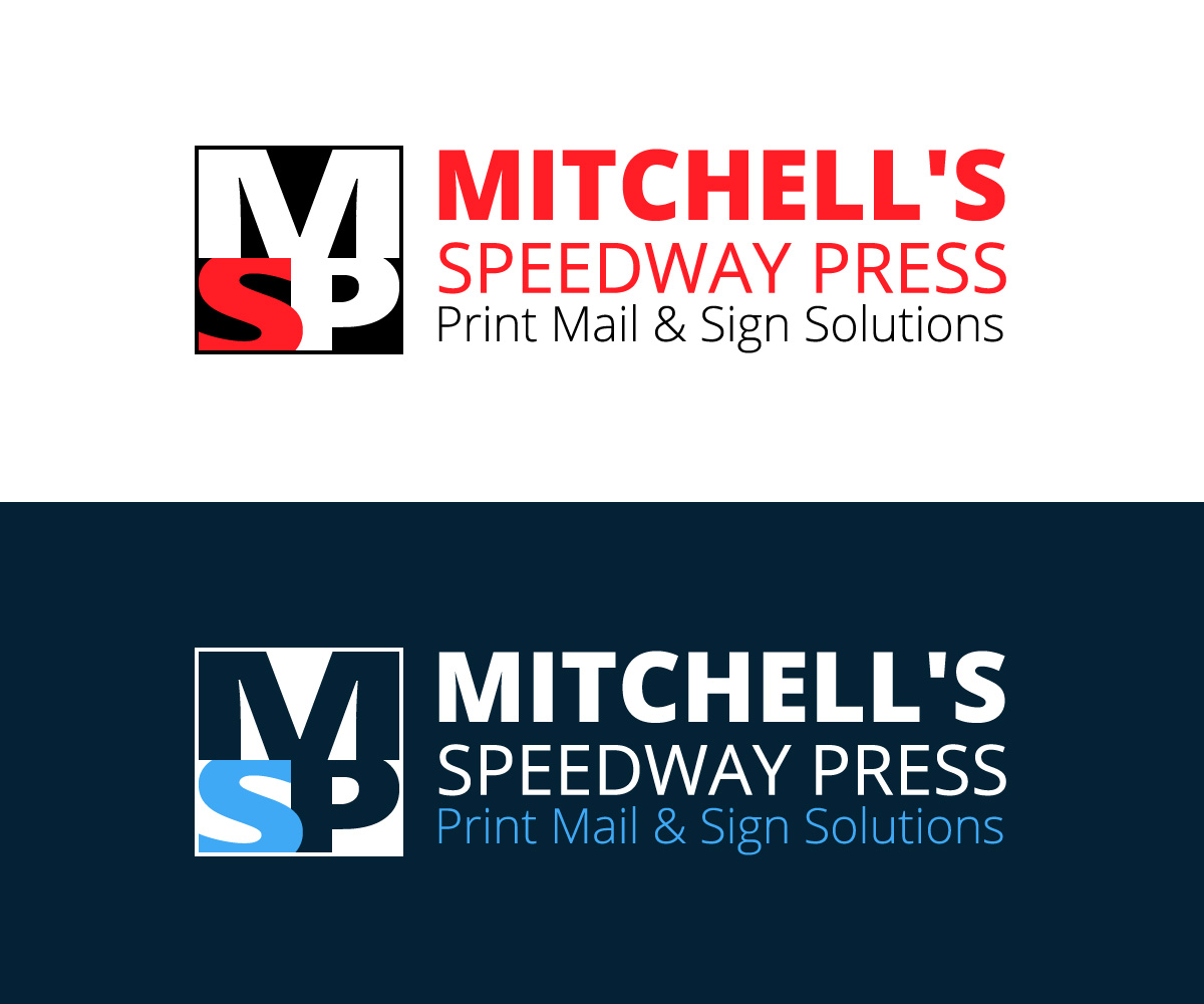 Logo-Design von ElenaGabriela für Mitchell's Speedway Press | Design #13673593