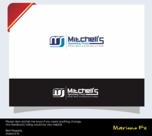Logo-Design von Mariono Fx für Mitchell's Speedway Press | Design: #13721591