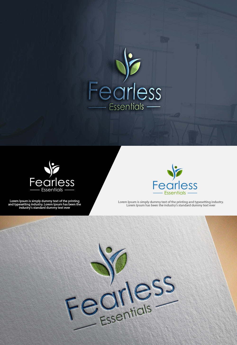 Logo Design by Sumlmani Art for Fearless Essentials | Design: #13666108