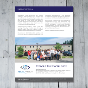 Catalogue Design by barinix for MicroVision, Inc. | Design #13730135