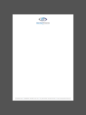 Letterhead Design by Namita for MicroVision, Inc. | Design: #13654362