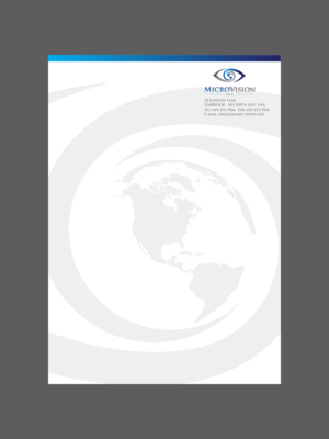 Letterhead Design by Namita for MicroVision, Inc. | Design: #13727508