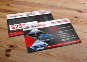Postcard Design by uniquedesign10 for Import MotorWorx | Design: #13647074