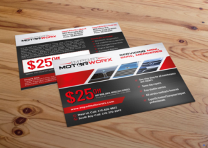 Postcard Design by uniquedesign10 for Import MotorWorx | Design: #13647261