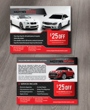 Diseño de Postal por alex989 para Import MotorWorx | Diseño: #13647159