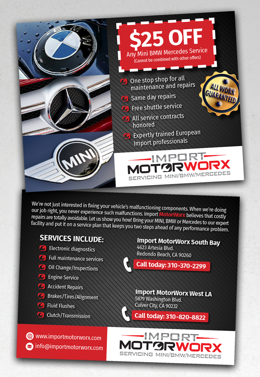 Diseño de Postal por andrew3344 para Import MotorWorx | Diseño: #13650013