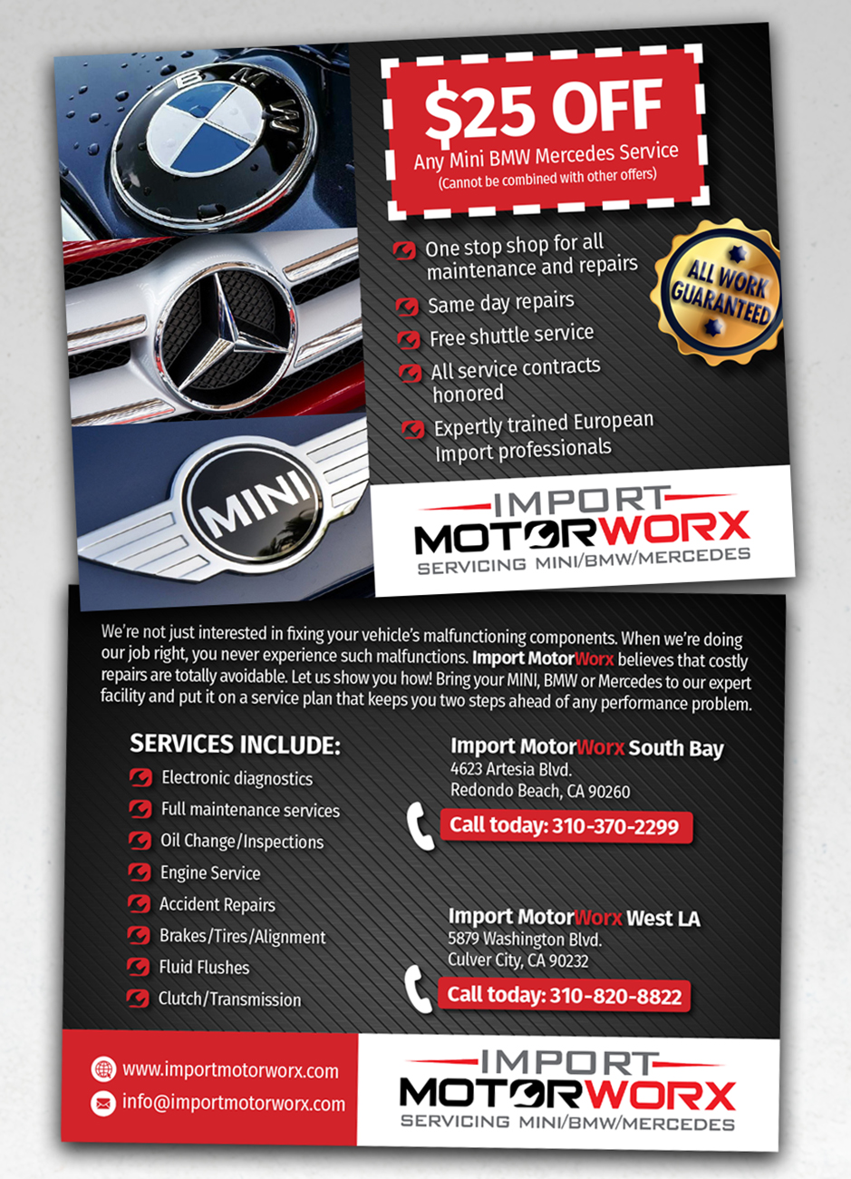 Diseño de Postal por andrew3344 para Import MotorWorx | Diseño #13657298