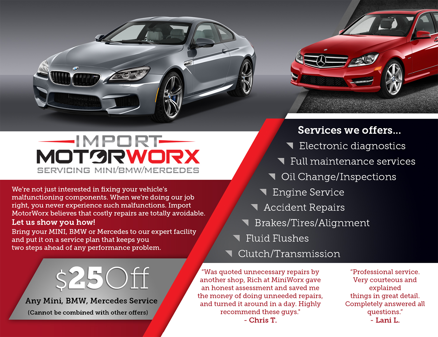Postcard Design by Akshar Shailesh for Import MotorWorx | Design #13667541