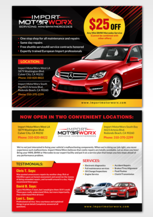 Diseño de Postal por debdesign para Import MotorWorx | Diseño: #13657789