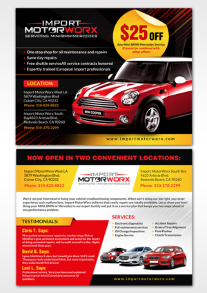 Diseño de Postal por debdesign para Import MotorWorx | Diseño: #13683660