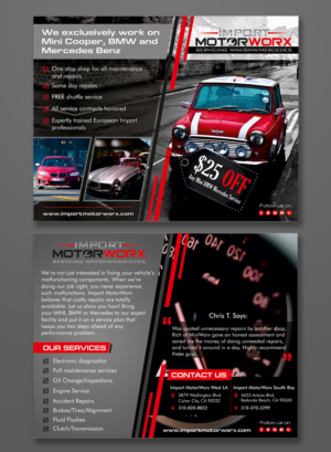 Diseño de Postal por ecorokerz para Import MotorWorx | Diseño: #13659058