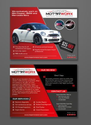 Diseño de Postal por ecorokerz para Import MotorWorx | Diseño: #13659653
