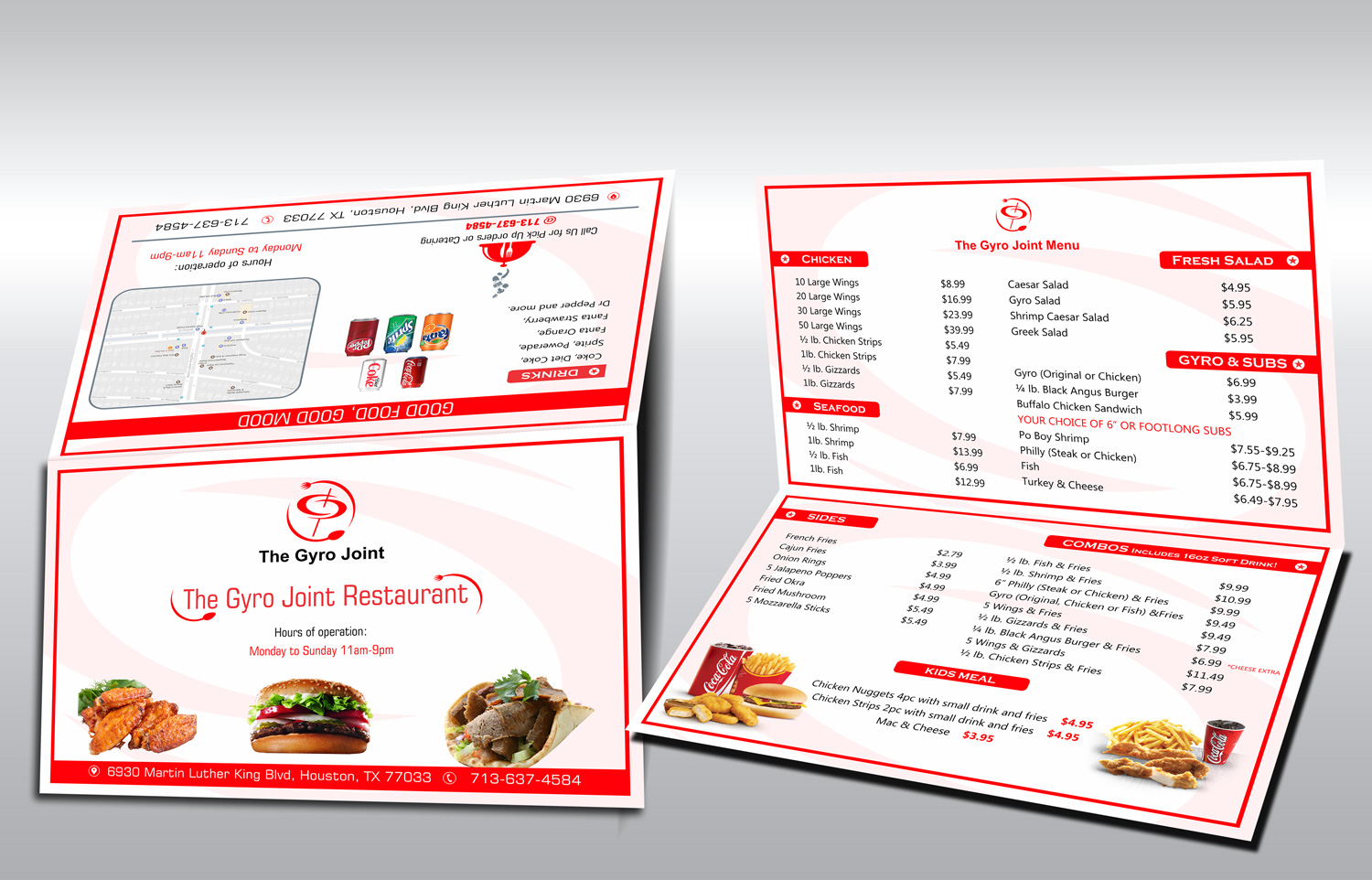 Menu Design by Petter Goms for this project | Design #13674614