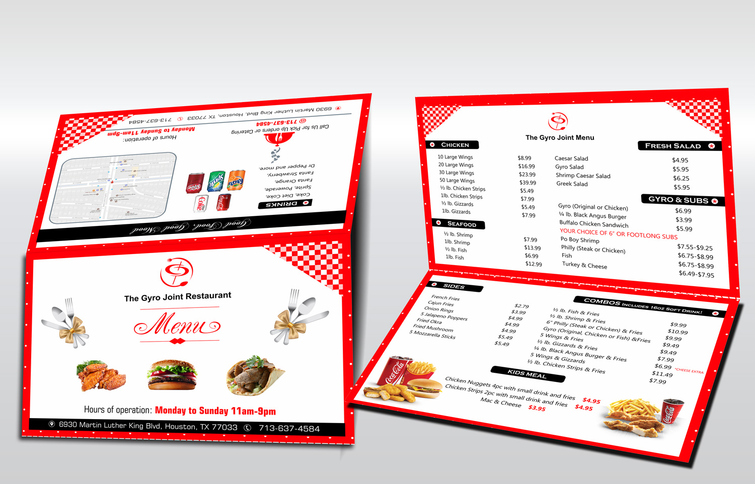 Menu Design by Petter Goms for this project | Design #13684724