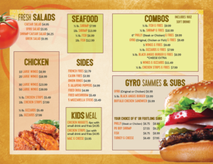 Menu Design by iD_intelligentDesign for this project | Design: #13679964