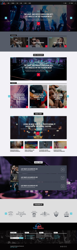 Diseño Web por Pixel Story para Yup! Radio | Diseño: #14190827