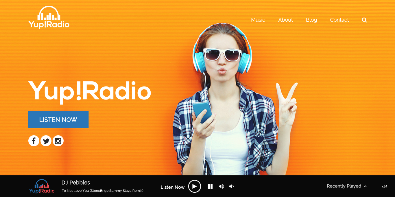 Web Design by pb for Yup! Radio | Design #14101830