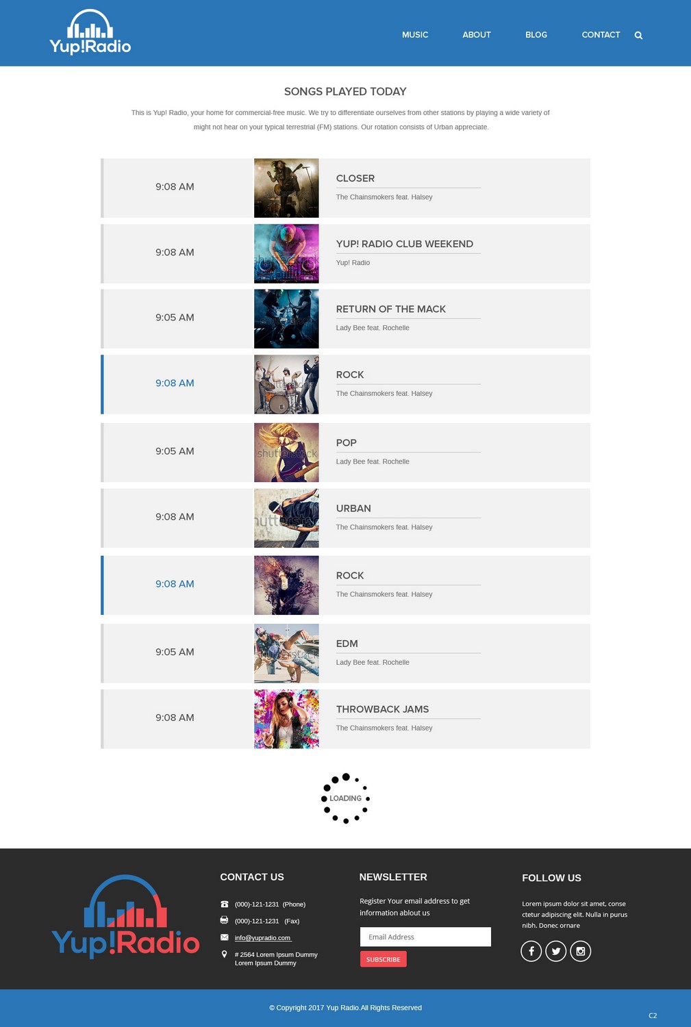 Diseño Web por pb para Yup! Radio | Diseño #14122436