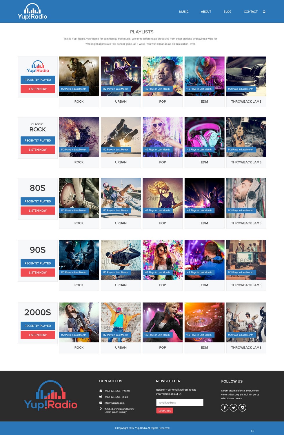 Diseño Web por pb para Yup! Radio | Diseño #14122439
