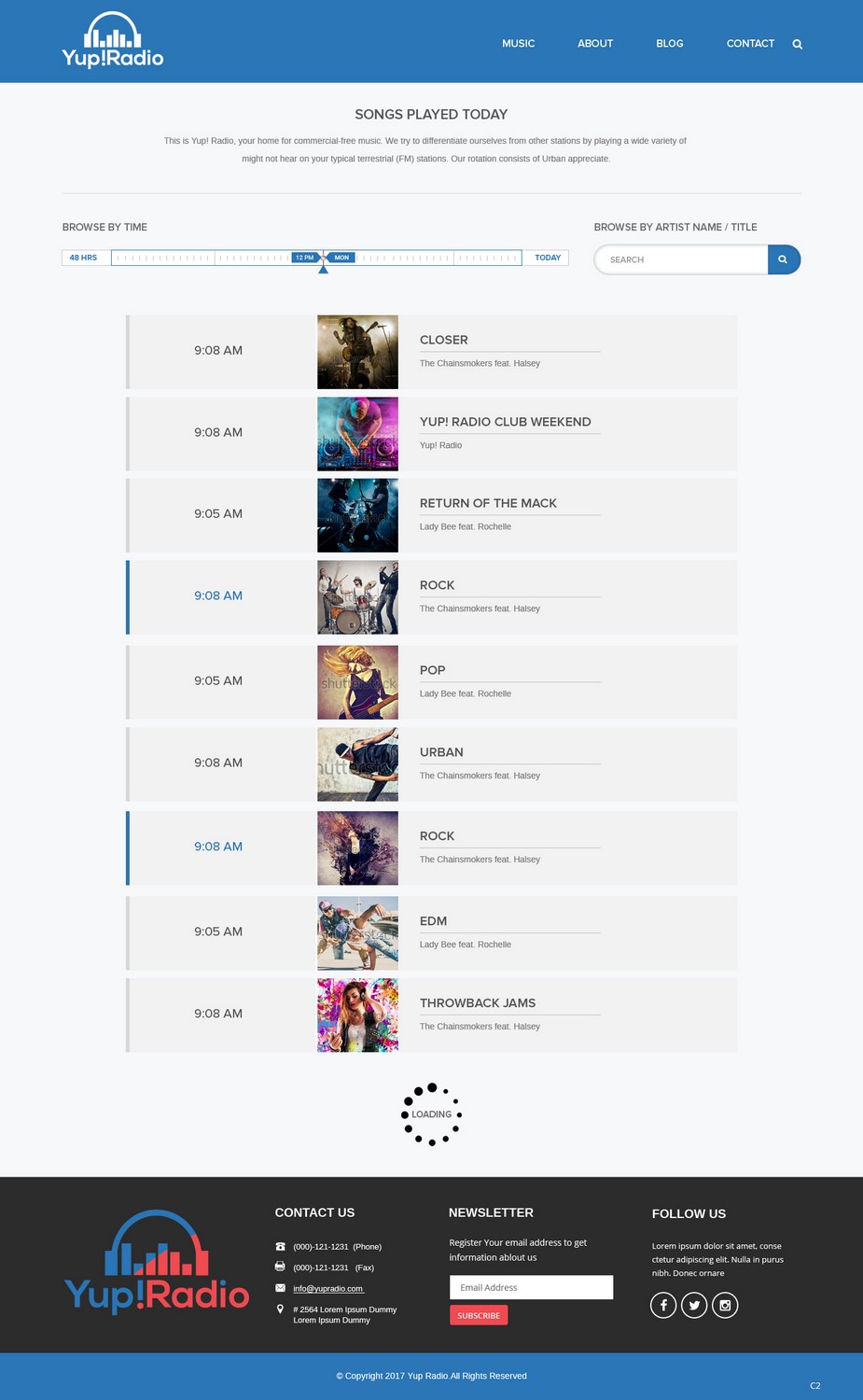 Web Design by pb for Yup! Radio | Design #14161712