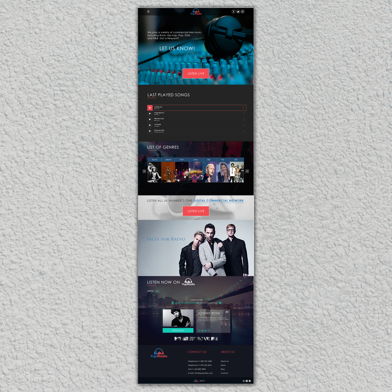 Web Design by Spiders Arena LLC for Yup! Radio | Design #14188009