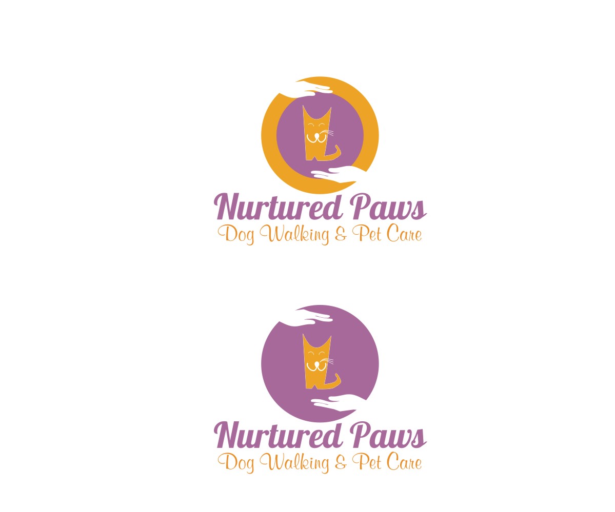 Logo Design by Falguni for Nurtured Paws Dog Walking & Pet Care | Design #13756330