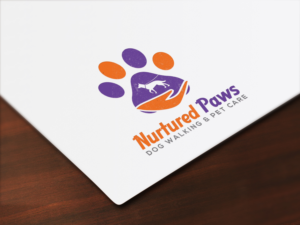 Logo Design by IMD-HUB for Nurtured Paws Dog Walking & Pet Care | Design: #13648437