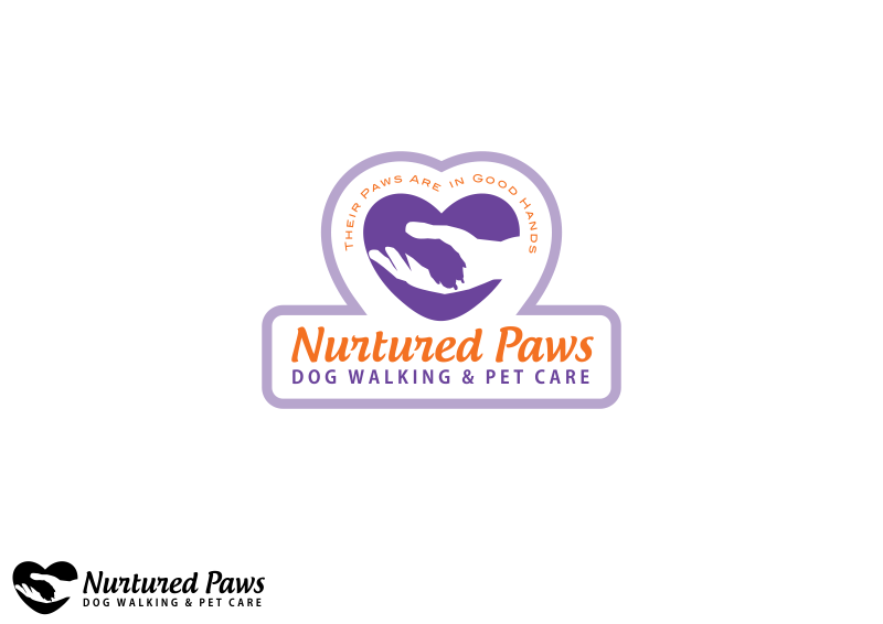 Logo Design by Amduat Design for Nurtured Paws Dog Walking & Pet Care | Design #13651075