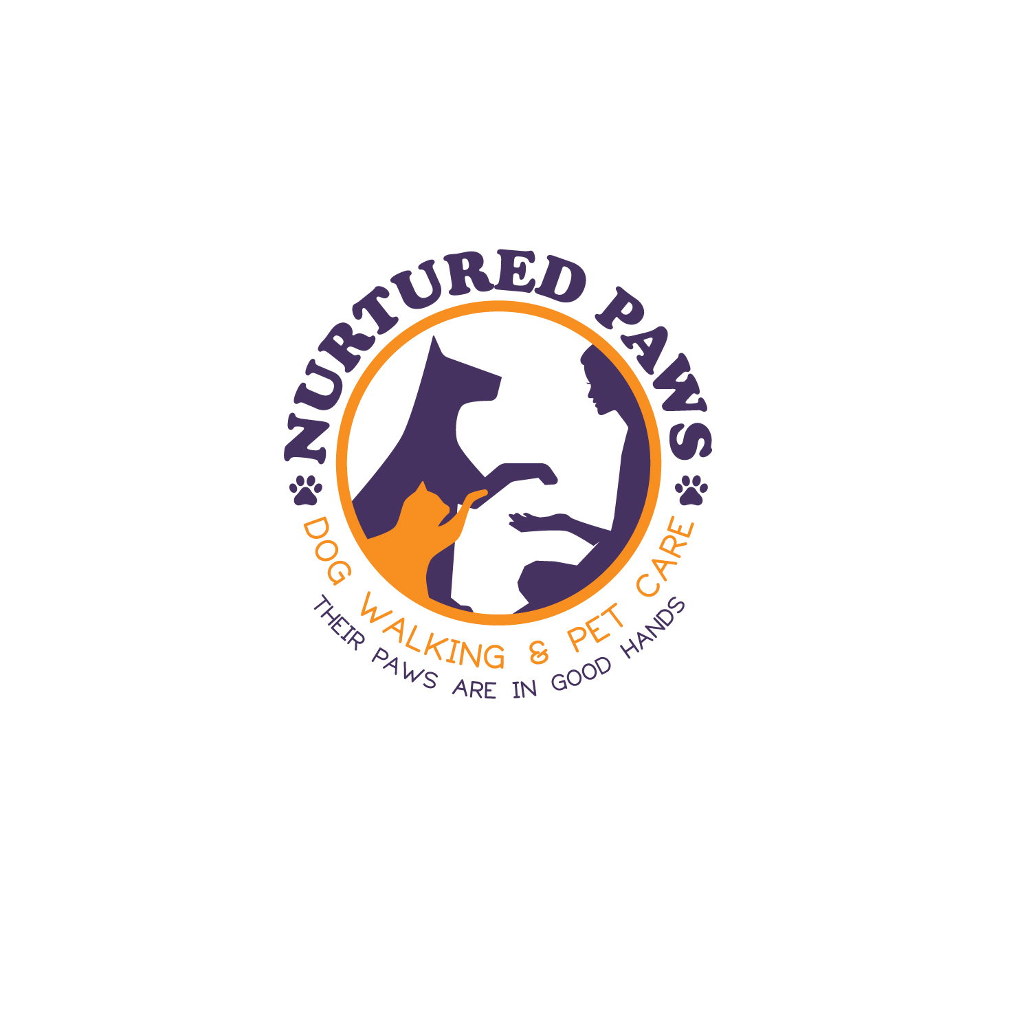 Logo Design by at-as for Nurtured Paws Dog Walking & Pet Care | Design #13753975