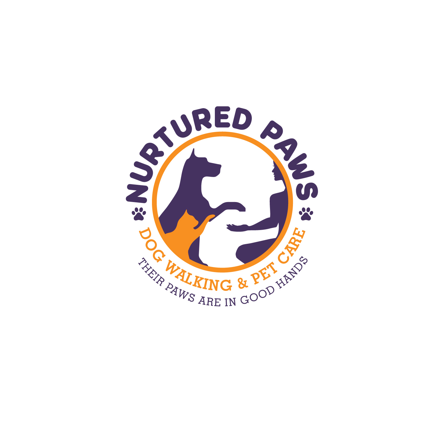 Logo Design by at-as for Nurtured Paws Dog Walking & Pet Care | Design #13763076