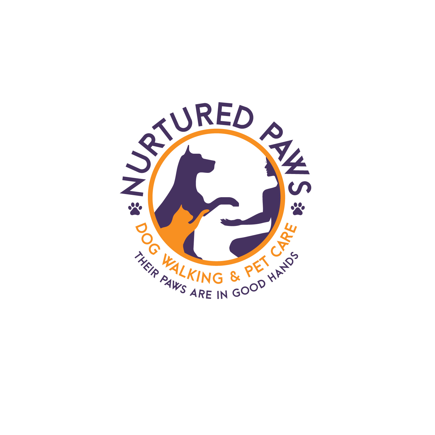 Logo Design by at-as for Nurtured Paws Dog Walking & Pet Care | Design #13763098