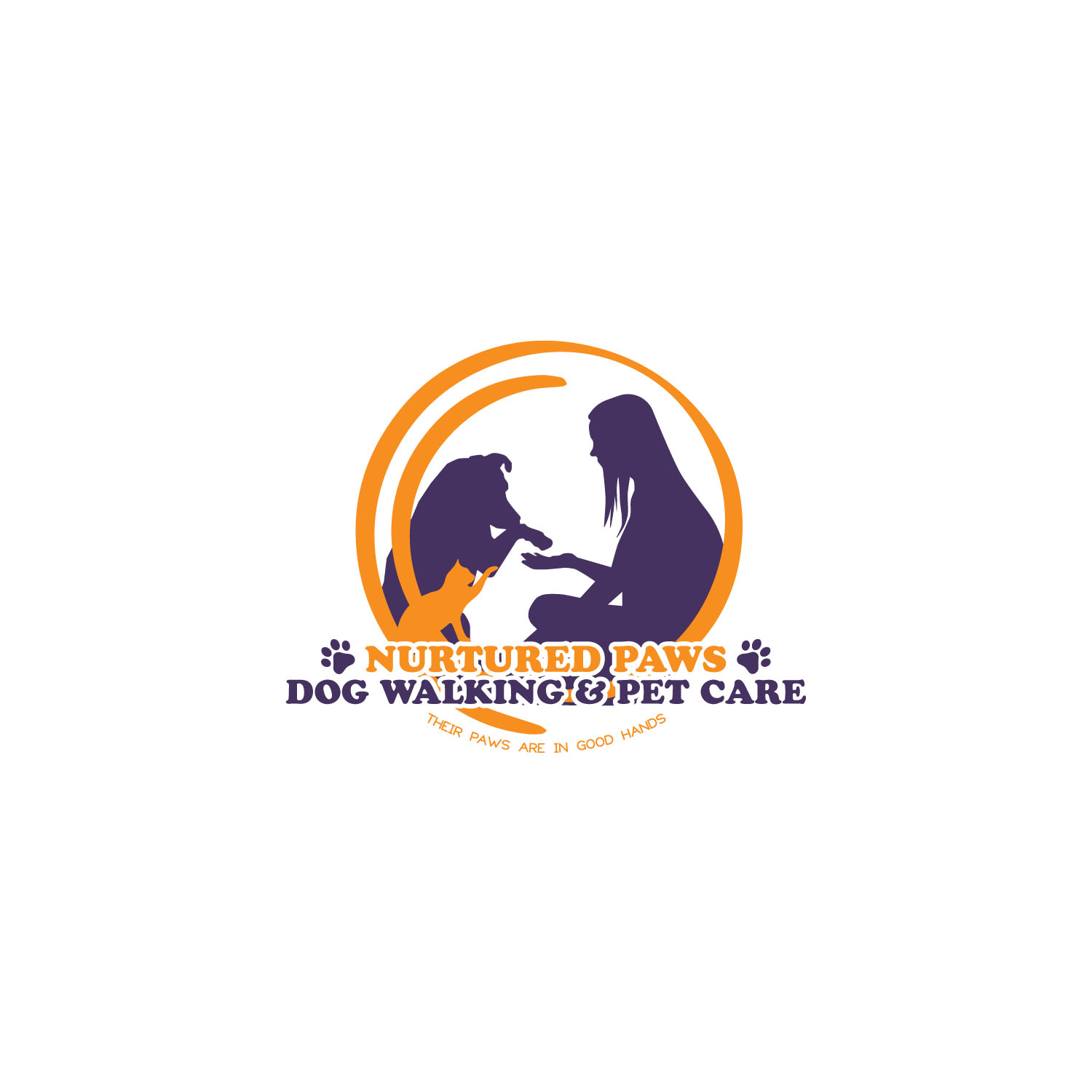 Diseño de Logo por at-as para Nurtured Paws Dog Walking & Pet Care | Diseño #13787598