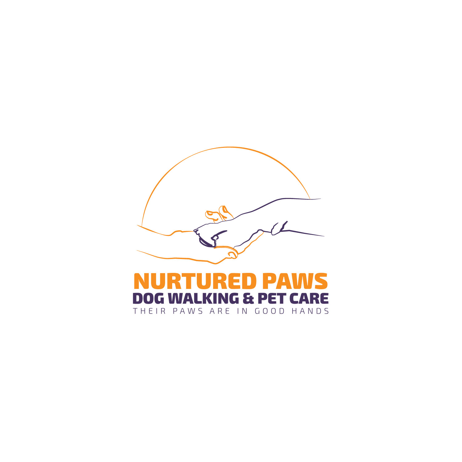 Logo Design by at-as for Nurtured Paws Dog Walking & Pet Care | Design #13787812