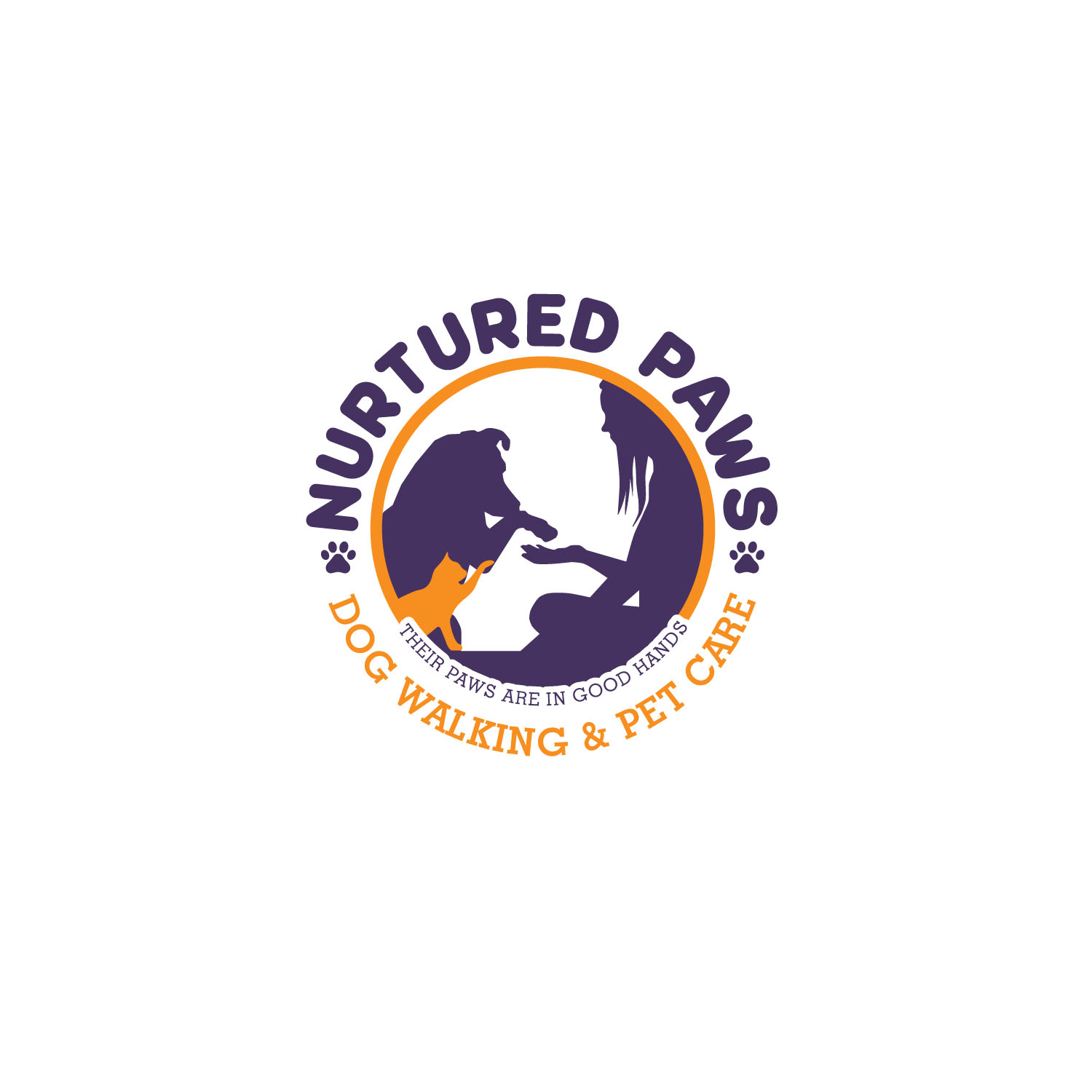 Logo Design by at-as for Nurtured Paws Dog Walking & Pet Care | Design #13788494