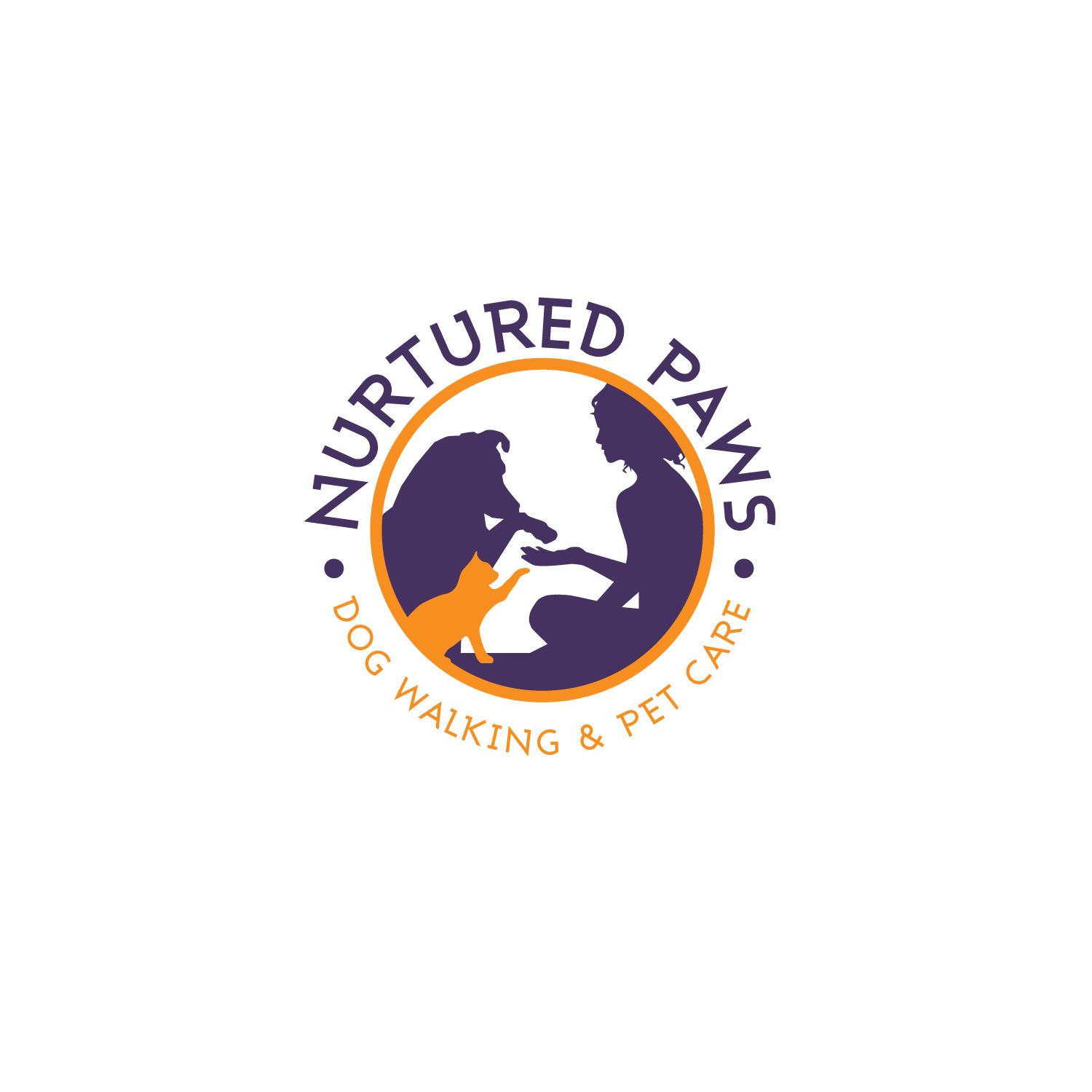Logo Design by at-as for Nurtured Paws Dog Walking & Pet Care | Design #13814429