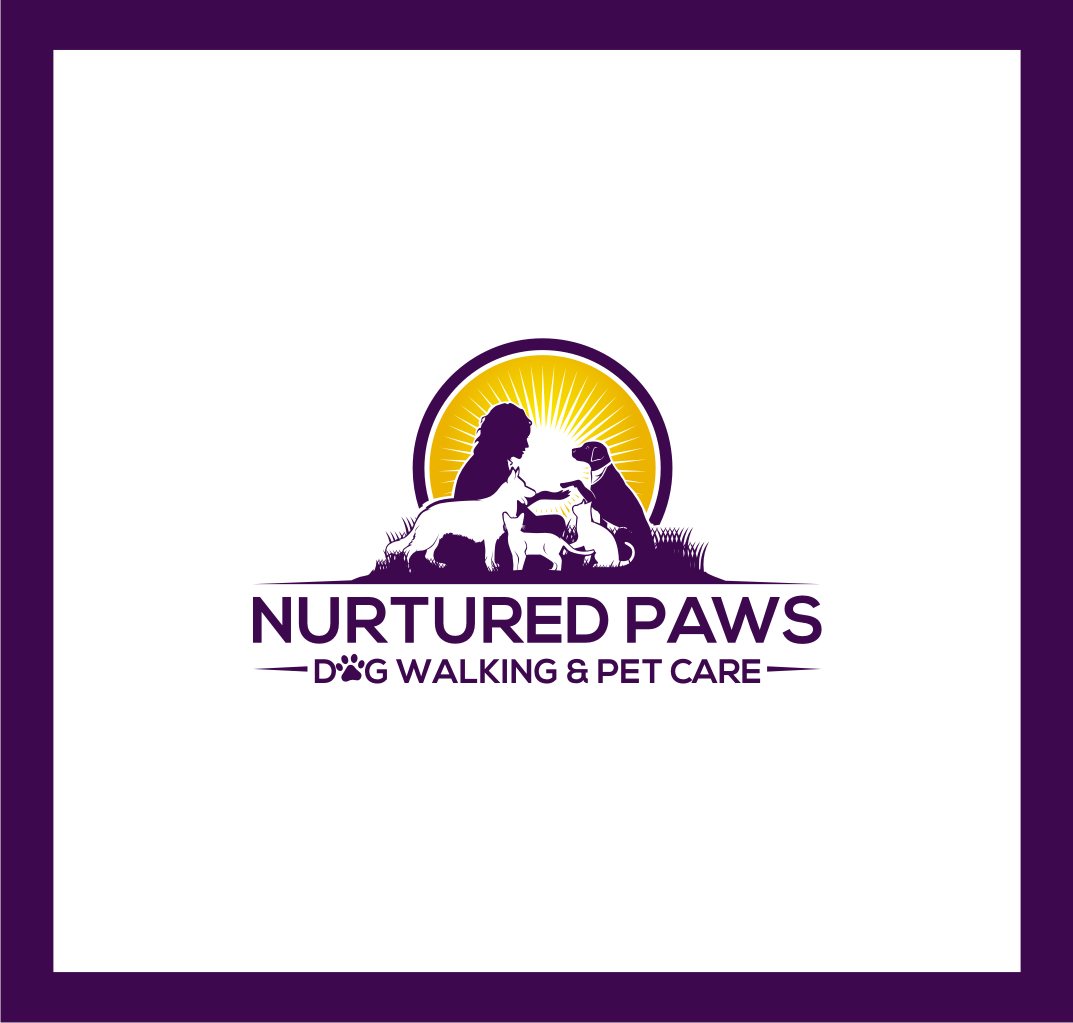 Logo Design by rangga for Nurtured Paws Dog Walking & Pet Care | Design: #13885129