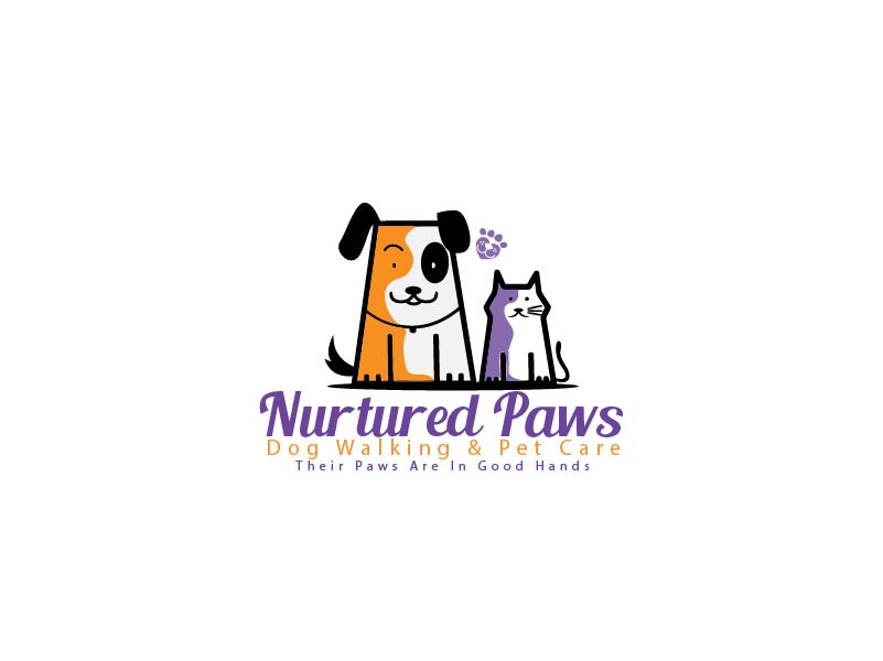 Logo Design by A designs for Nurtured Paws Dog Walking & Pet Care | Design #13661398