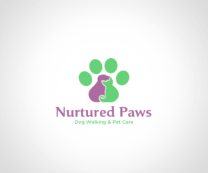 Logo Design by surpris for Nurtured Paws Dog Walking & Pet Care | Design: #13671301