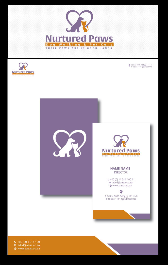Logo Design by zebronicgraphic for Nurtured Paws Dog Walking & Pet Care | Design #13681839