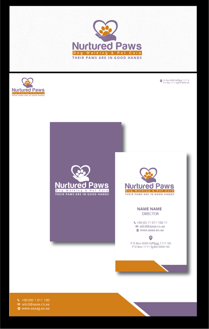 Logo-Design von zebronicgraphic für Nurtured Paws Dog Walking & Pet Care | Design #13735799