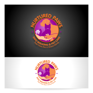 Logo Design by mtd.1977pepper for Nurtured Paws Dog Walking & Pet Care | Design: #13715257