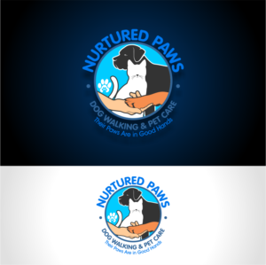 Logo Design by mtd.1977pepper for Nurtured Paws Dog Walking & Pet Care | Design: #13715383