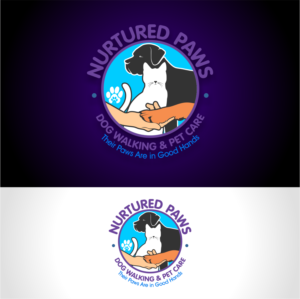 Logo Design by mtd.1977pepper for Nurtured Paws Dog Walking & Pet Care | Design: #13715399
